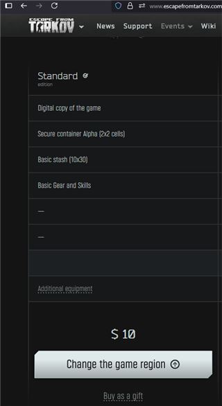 Personal escape from tarkov account na